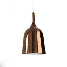 Luzes suspensas Nordic Modern Copper Black Metal para casa